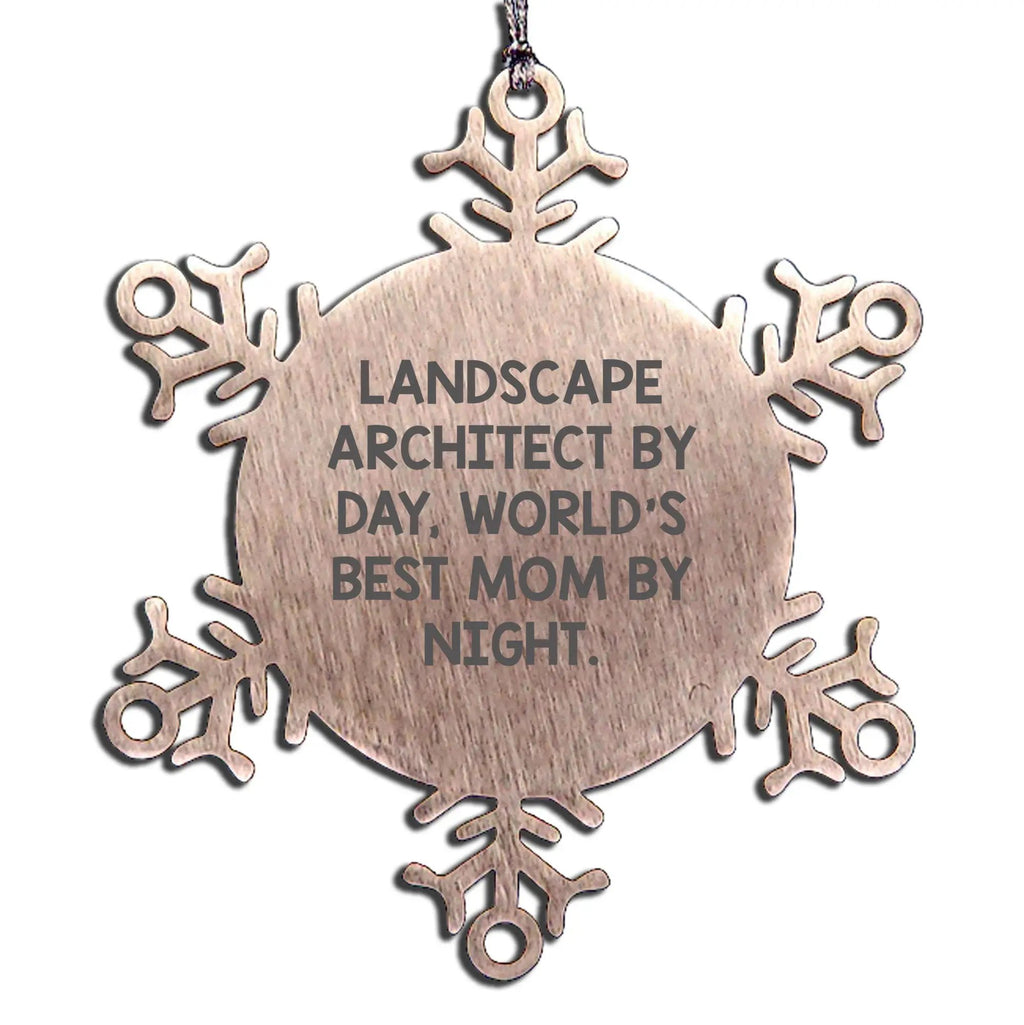 Unique Landscape Architect Snowflake Ornaments Gifts from Friends and Family for Christmas Decorations - Mallard Moon