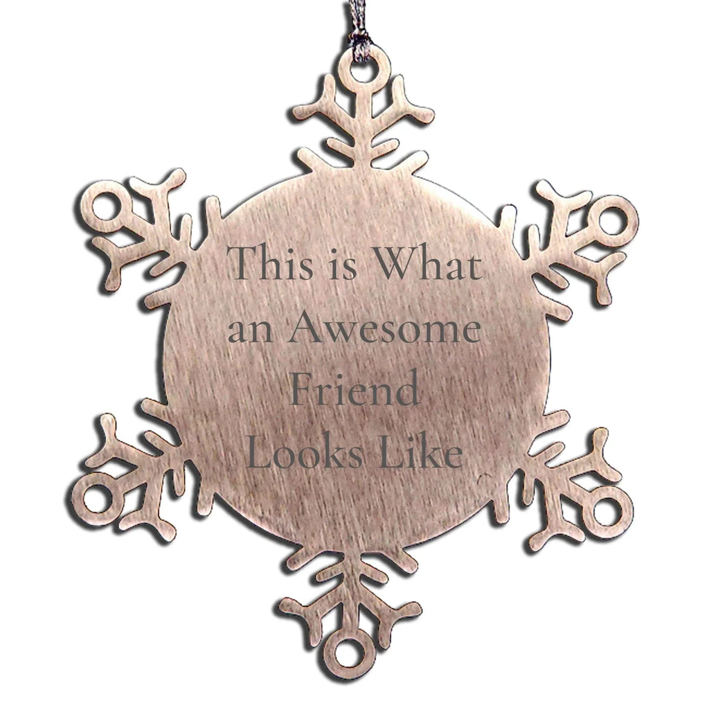 Funny Friend Snowflake Ornament - This is What an Awesome Friend Looks Like