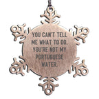 Portuguese Water Dog Unique Christmas Funny Snowflake Ornaments