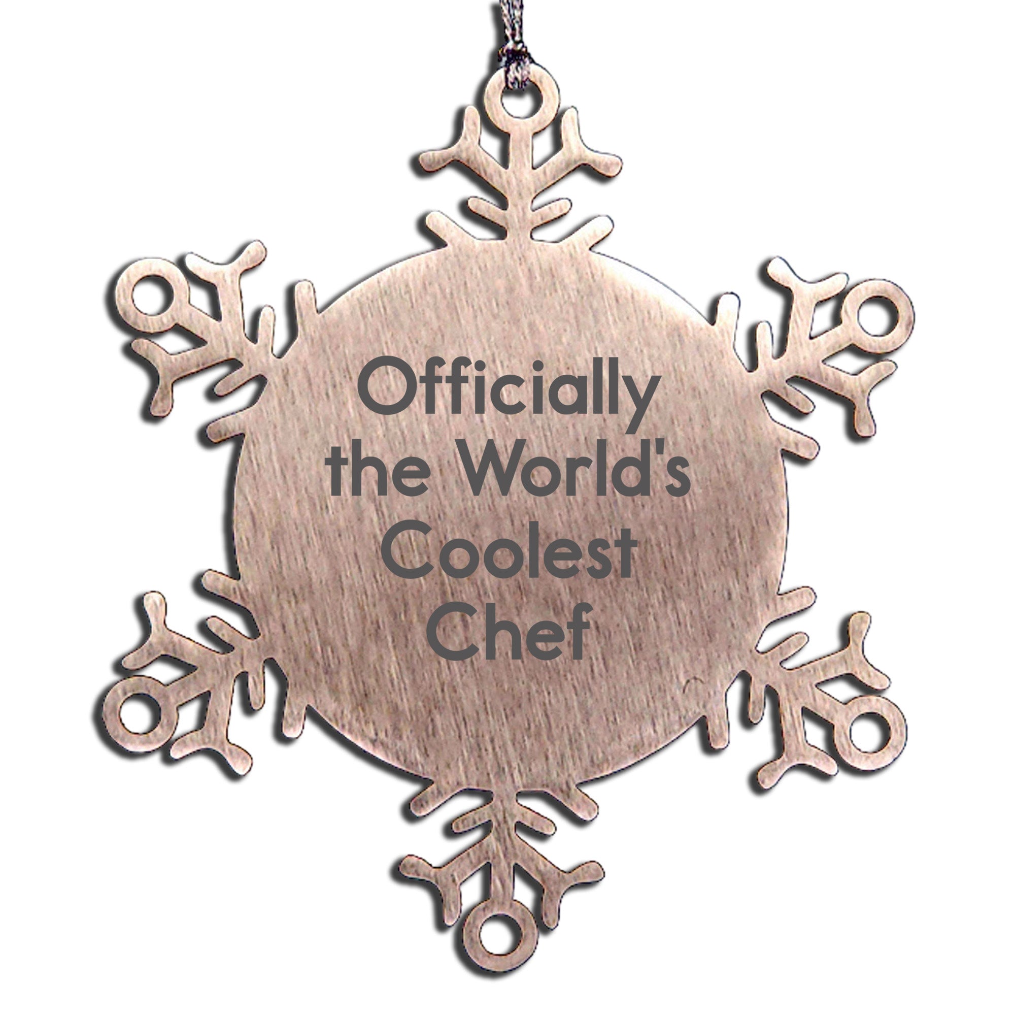 Chef Ornament Officially The World's Coolest Snowflake Gift - Mallard Moon