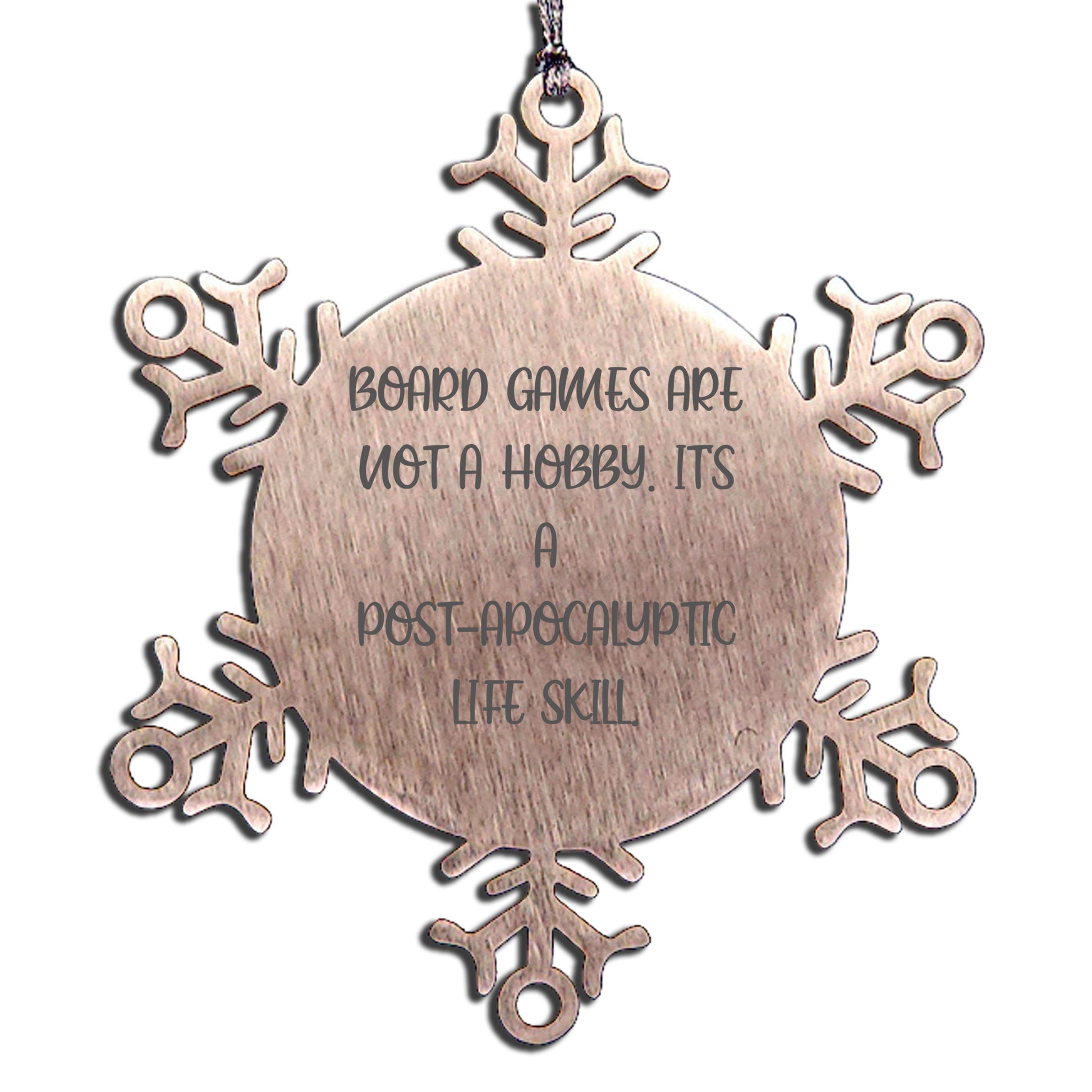 Funny Board Games Gift: Snowflake Ornament for Board Game Lovers, Gifts from Friends, Perfect for Christmas Unique Gifts for Men, Women, or Family - Mallard Moon