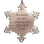 Welder Snowflake Ornament Funny Inspirational Quote Gift - Mallard Moon