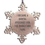 Dental Hygienist Snowflake Ornament Christmas Unique Gifts