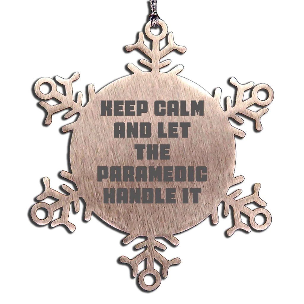 Funny Rescue Worker Christmas Unique Gifts, Snowflake Ornament for Rescue Worker Men, Gifts from Men to Rescue Worker Friends, Rescue Worker Unique Christmas Unique Gifts