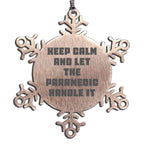 Funny Rescue Worker Christmas Unique Gifts, Snowflake Ornament for Rescue Worker Men, Gifts from Men to Rescue Worker Friends, Rescue Worker Unique Christmas Unique Gifts