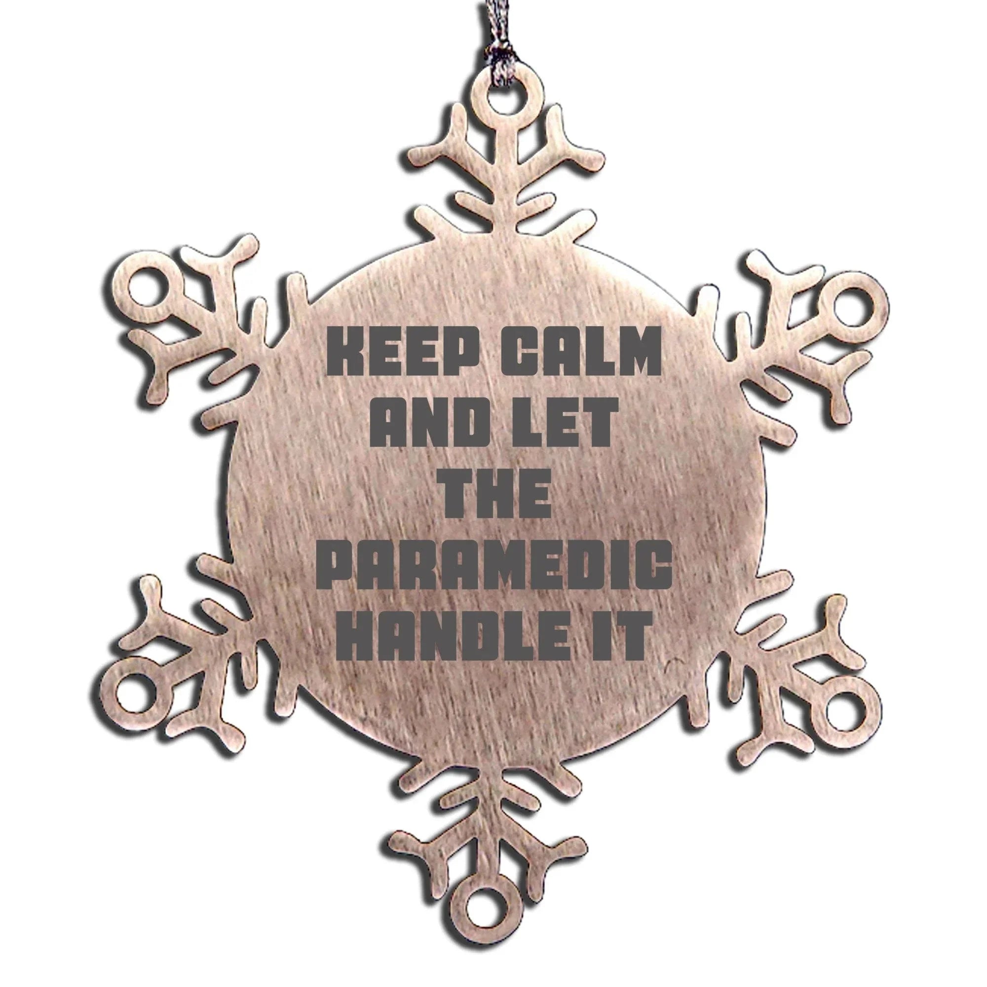Funny Rescue Worker Christmas Unique Gifts, Snowflake Ornament for Rescue Worker Men, Gifts from Men to Rescue Worker Friends, Rescue Worker Unique Christmas Unique Gifts