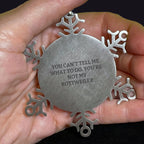 Rottweiler Dog Snowflake Ornament - You can't tell me what to do