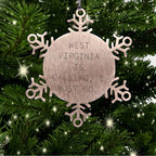 West Virginia Snowflake Ornaments - 'West Virginia Is Calling. I Must Go.'