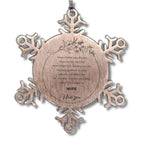 Snowflake Ornament for Wife Present, Wife Always follow your dreams, never forget how amazing you are, Wife Christmas Gifts Decorations for Girls Boys Teen Men Women