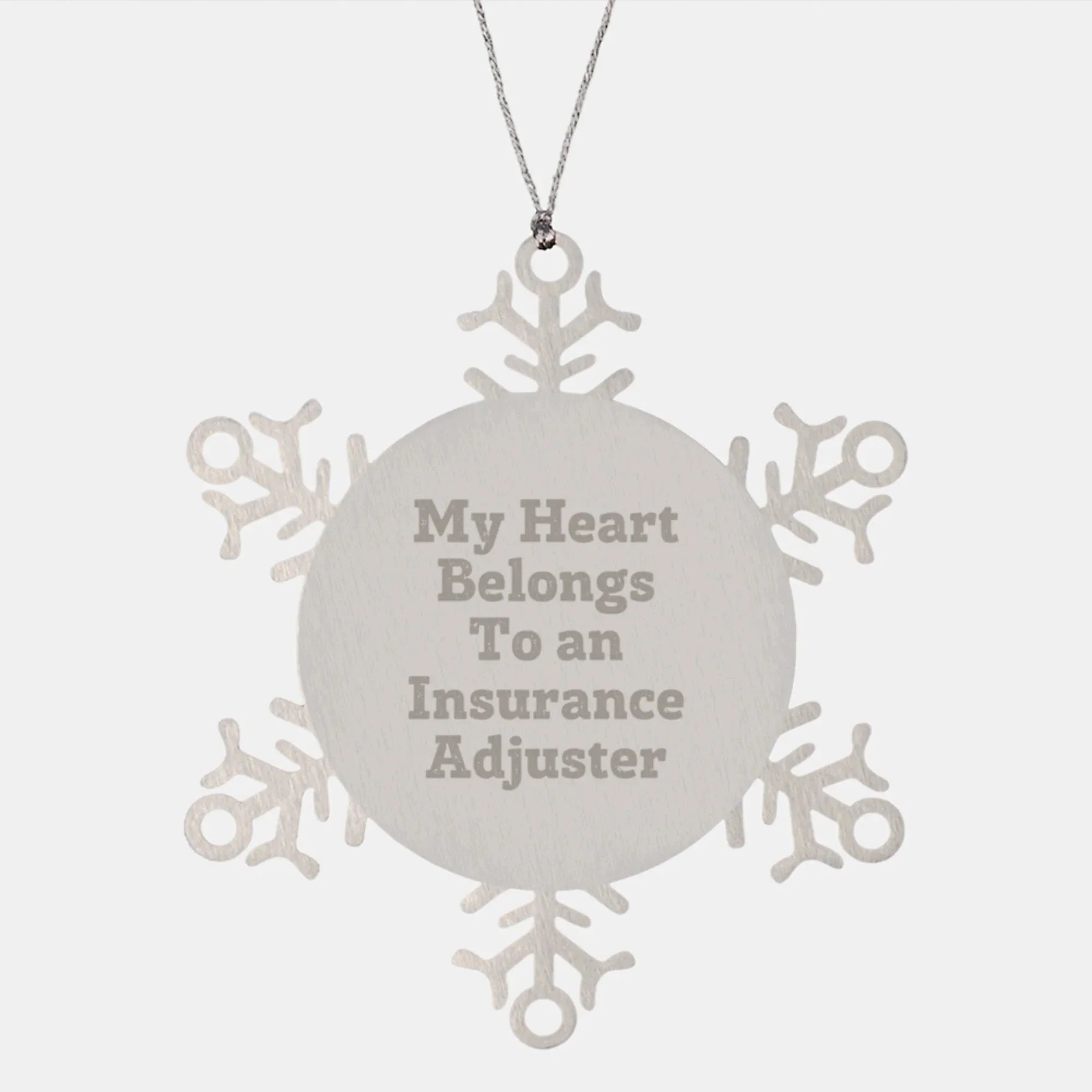 Funny Snowflake Ornament, Unique Gifts from Men to Insurance Adjusters, Women Who Love Them, or Coworkers, Perfect for Christmas Unique Gifts