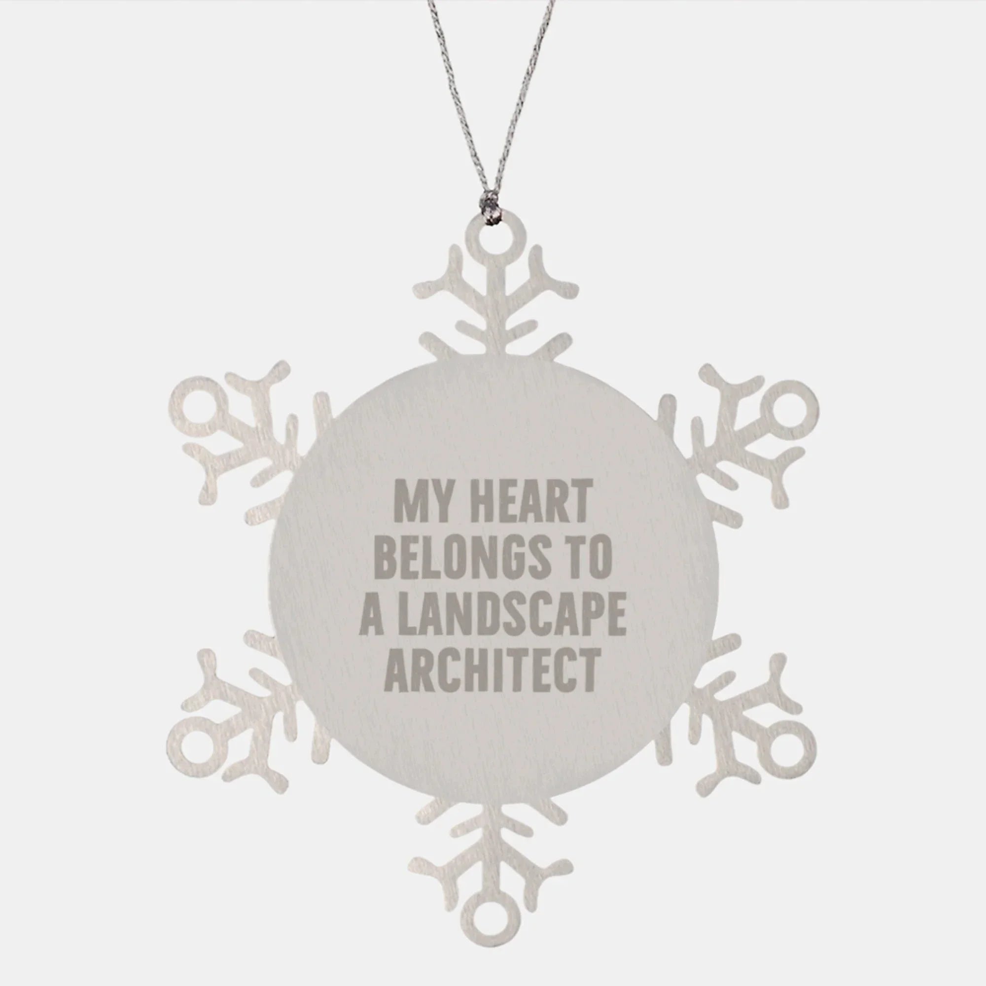 Funny Landscape Architect Snowflake Ornament Gifts from Men Friends Family for Christmas Unique Presents