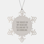 Funny Cobbling Snowflake Ornaments Gifts from Friends for the Voice in Your Head Telling You to Go Cobbling Christmas Unique Presents - Image 1