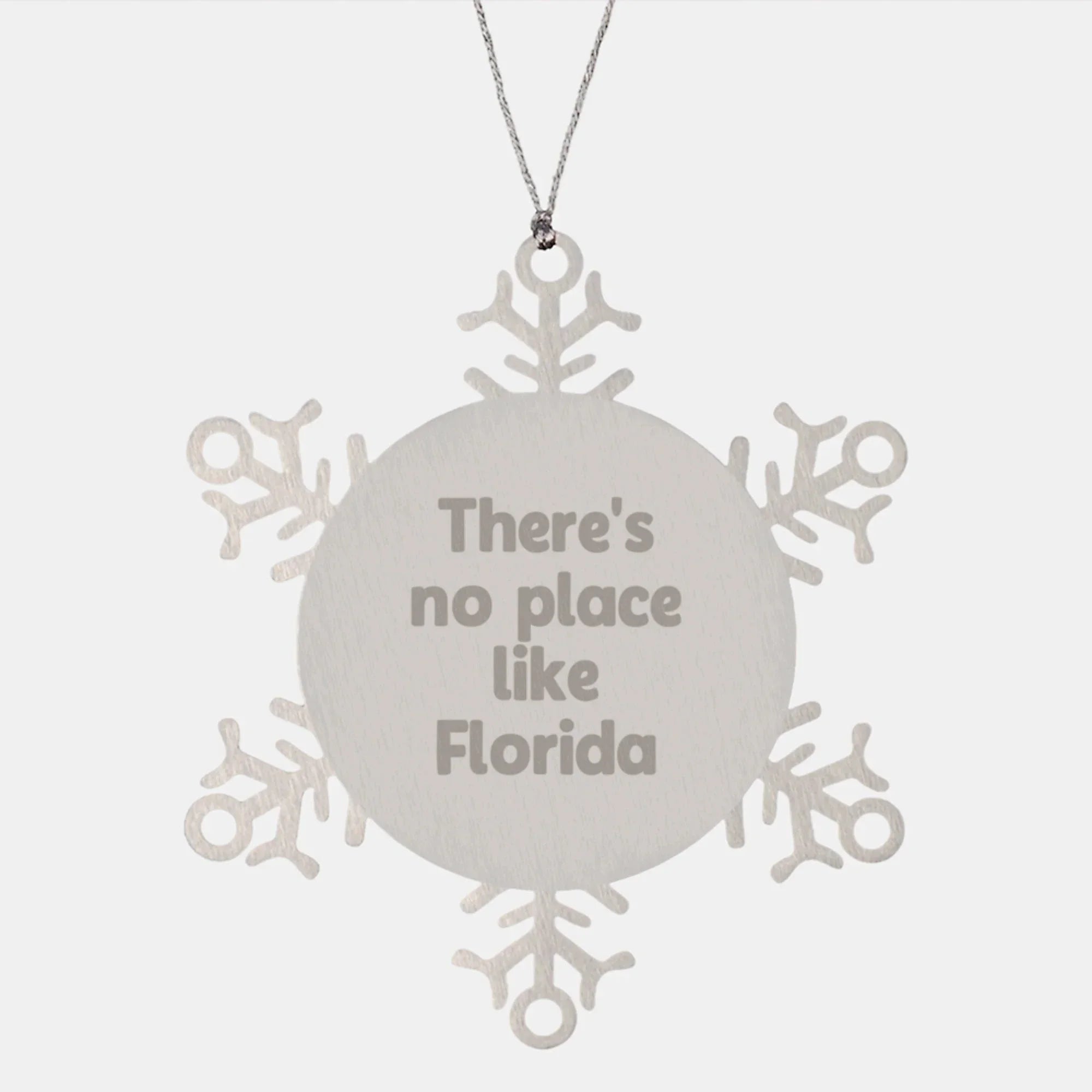 Florida Snowflake Ornament Gifts from Men to Women Funny Quote Christmas Unique Ideas