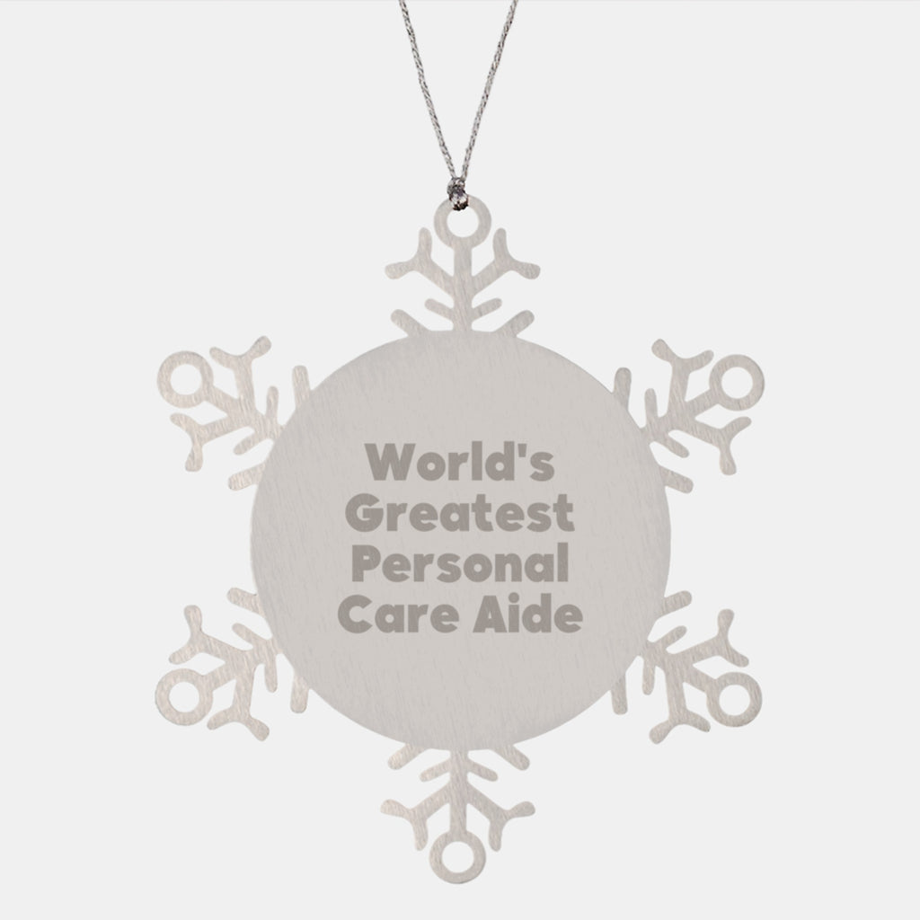 Christmas Ornament Gift Favorite Personal Care Aide - World's Greatest - Image 1