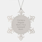 Snowflake Ornament for Samoyed Dog Fan - Funny Mom Gift for Samoyed Lover - Unique Christmas Unique Gifts from Mom to Son Daughter Friend