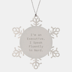 Funny Executive Snowflake Ornament Gifts from Friends for Christmas, Executive Unique Snowflake Ornaments, Funny Executive Snowflake Decoration Gifts - Image 1