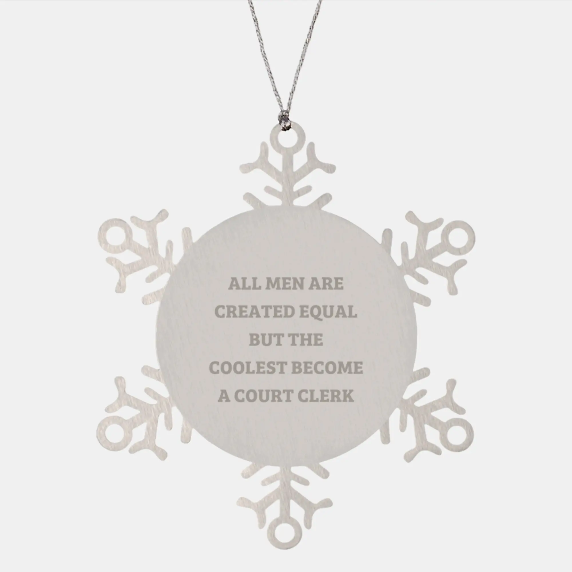 Court Clerk Christmas Ornament for Her Present Humorous Gift - Image 1