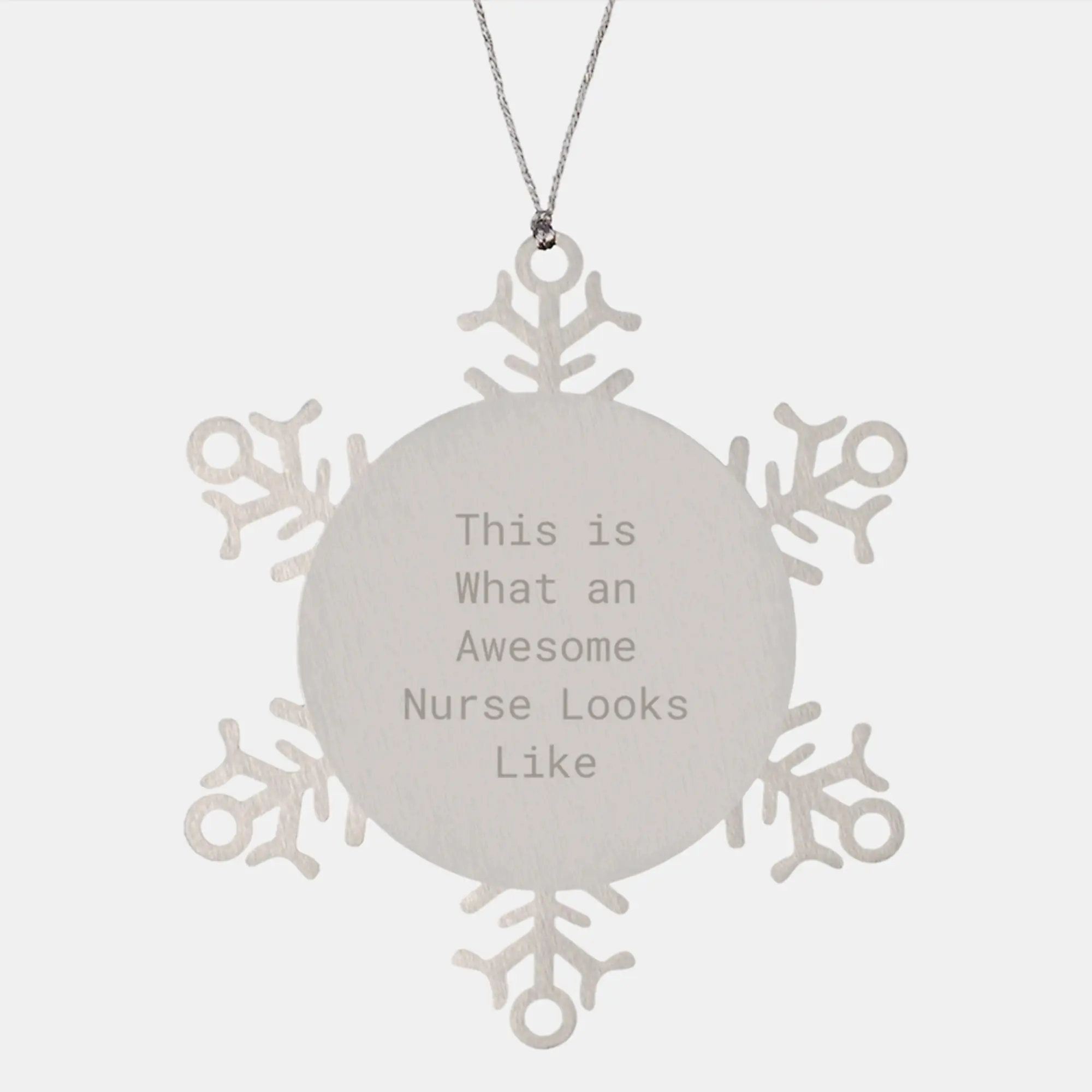 Funny Christmas Unique Gifts for Nurse - Snowflake Ornament, Gifts from Friends, Family, or Coworkers - Image 1