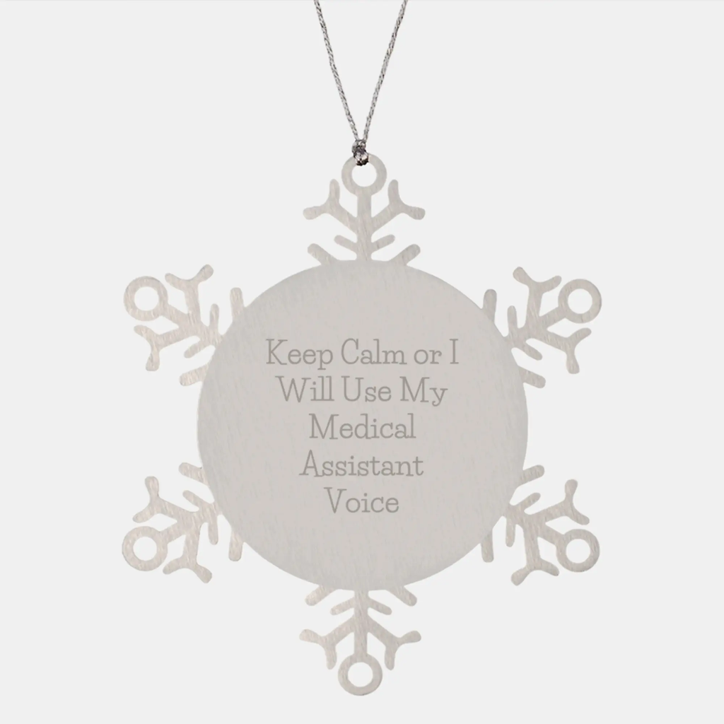 Medical Assistant Snowflake Ornament Keepsake for Him Christmas Gift - Image 1