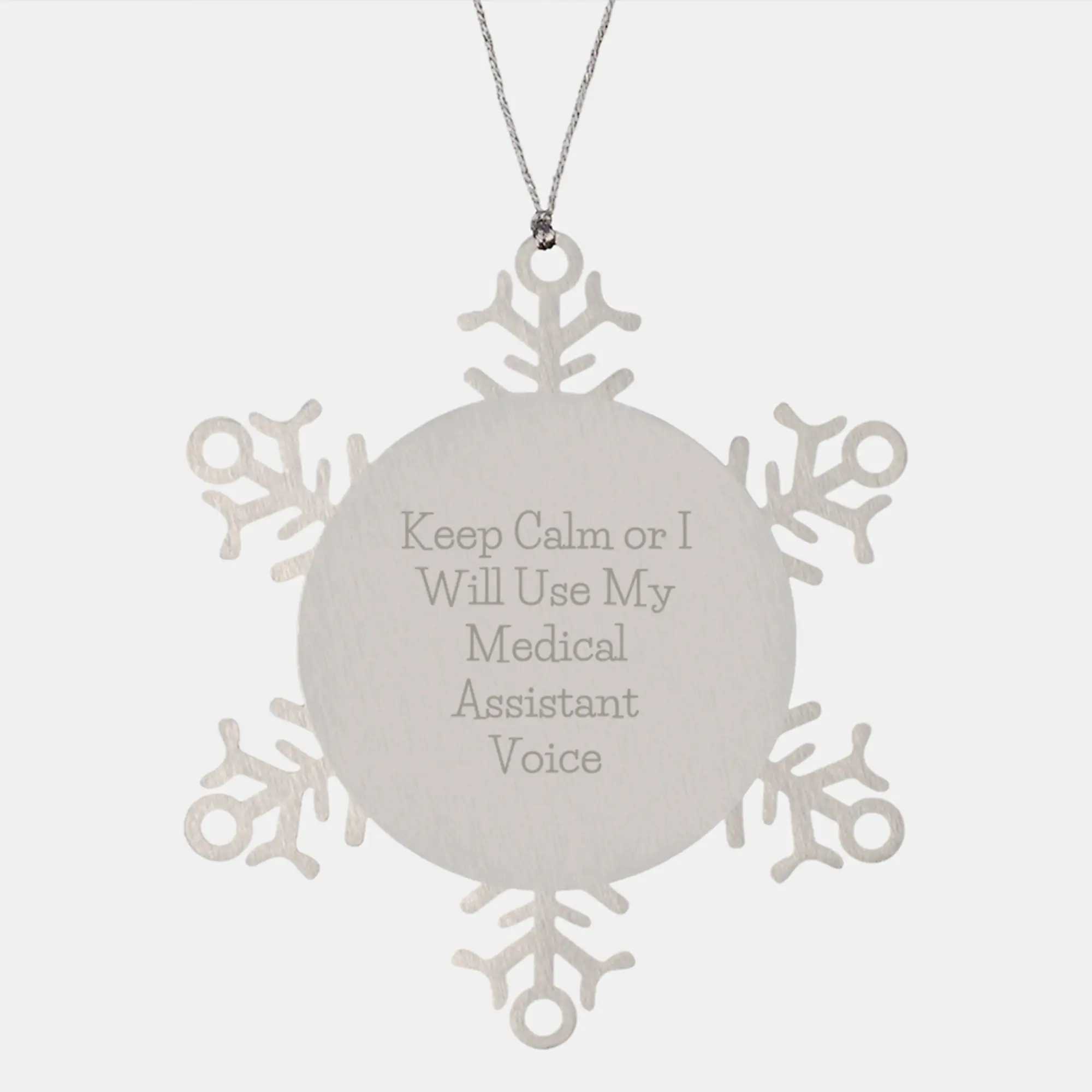 Medical Assistant Snowflake Ornament Keepsake for Him Christmas Gift - Image 1