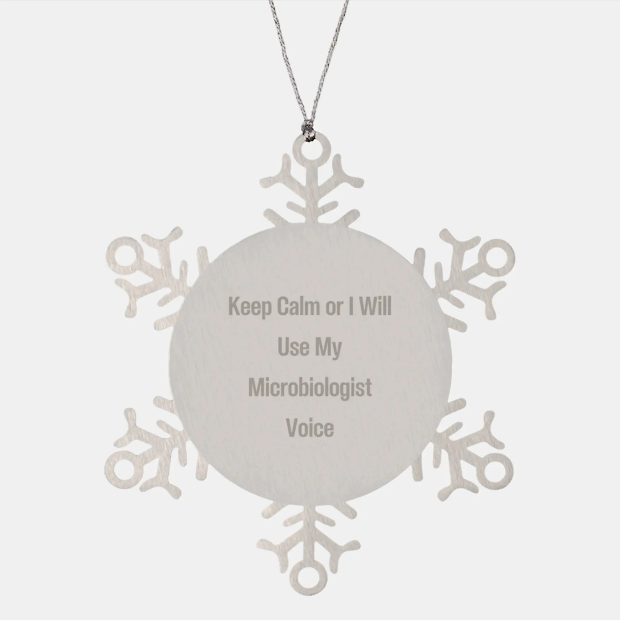 Favorite Microbiologist Snowflake Ornament for Kids Keeps Christmas Gift - Image 1