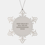 Christmas Gift for Her Neurosurgeon Snowflake Ornament Present - Image 1