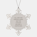 Christmas Gift for Roommates Collector Dispatcher Snowflake Ornament - Image 1