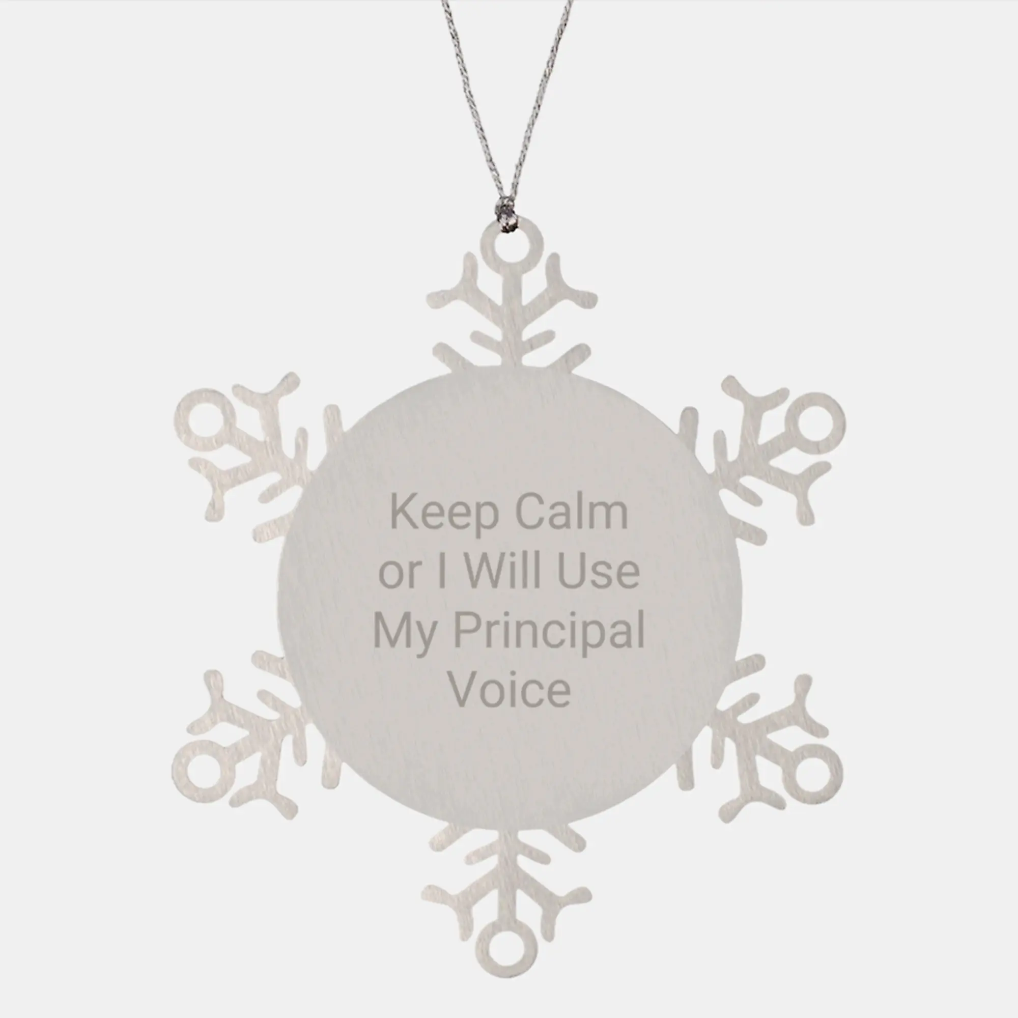 Premium Principal Keepsake Snowflake Ornament for Him Christmas Gift - Image 1