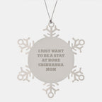 Chihuahua Dog Lovers' Delight, Funny Snowflake Ornament Gifts from Mom to Chihuahua Dog, Christmas Unique Treasures