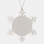 Funny Mum Snowflake Ornament, Gifts from Men to Mum, Partner in Crime Makes Her Sound Bad Influence, Christmas Unique Gift