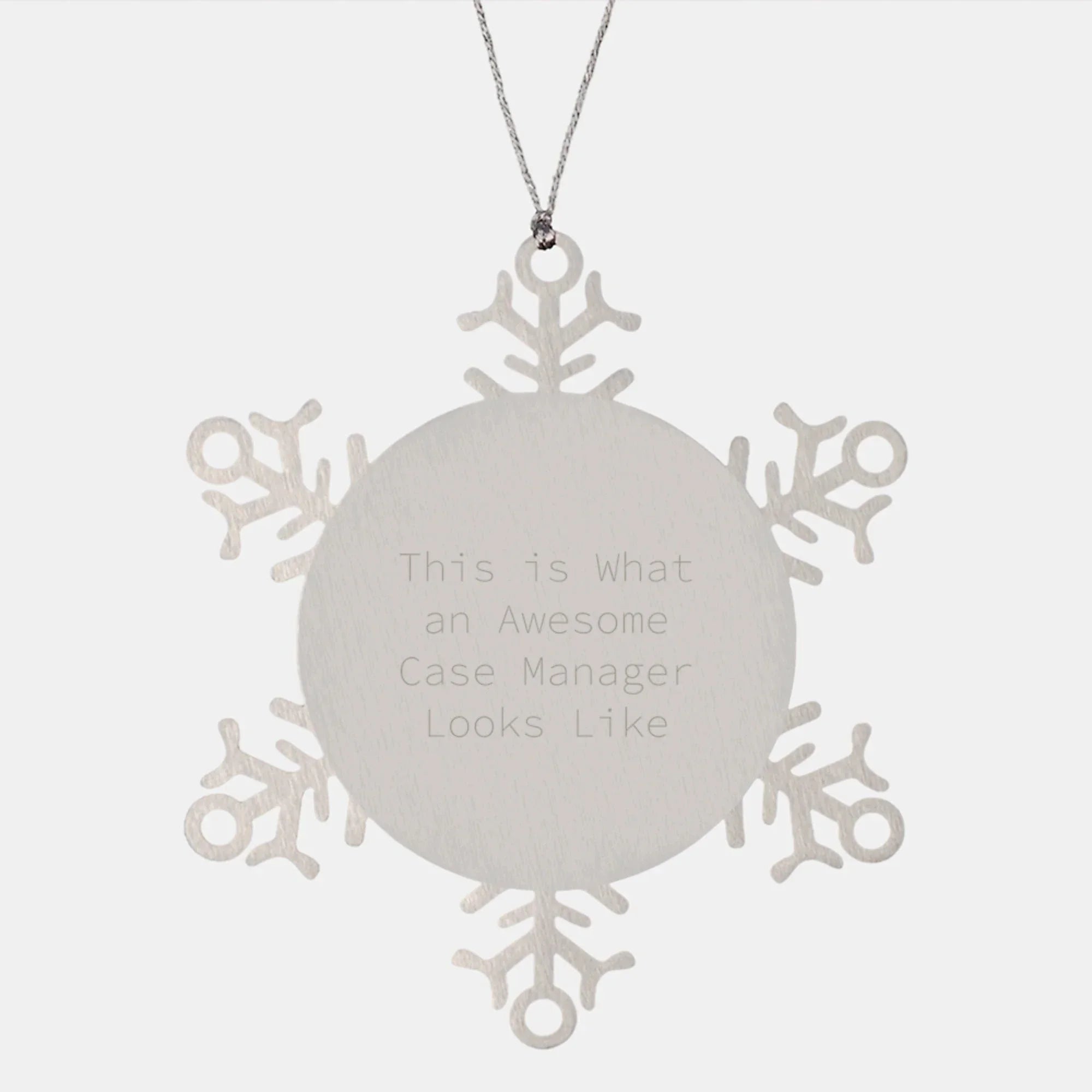 Funny Case Manager Christmas Unique Gifts from Friends for Awesome Case Managers Snowflake Ornaments