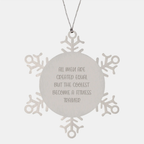 Christmas Gift Fitness Trainer Snowflake Ornament for Her Present - Image 1