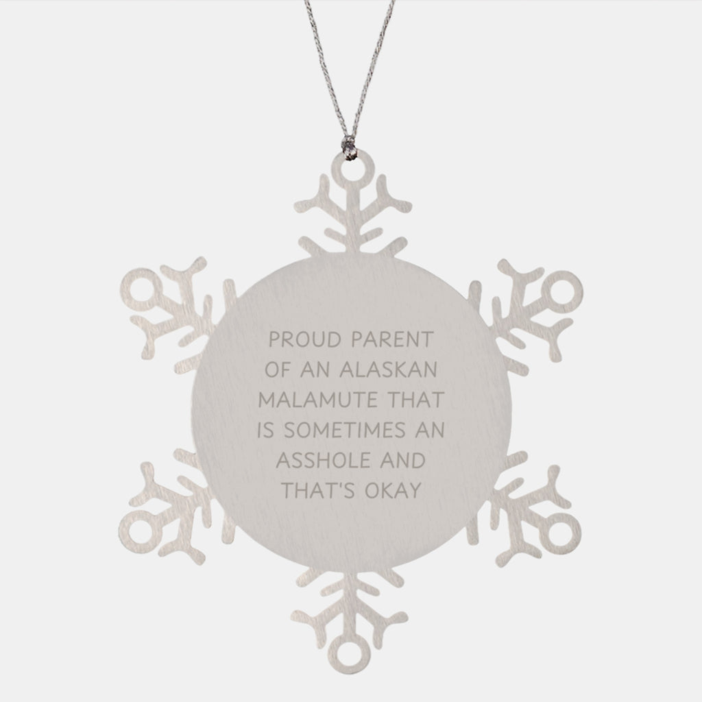 Christmas Ornament Gift for Family Alaskan Malamute Parent's Treasure - Image 1
