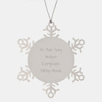 Funny Analyst Gifts for Men, Snowflake Ornament, 'I'm That Sexy Analyst Everybody's Talking About' Christmas Unique Gifts from Friends, Family, Coworkers