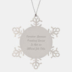 Funny Forester Snowflake Ornament Gifts from Family, Friends, Coworkers, Men, Women to Forester, Men, Women, Christmas Unique Snowflake Ornaments, Snowflake Decoration - Image 1