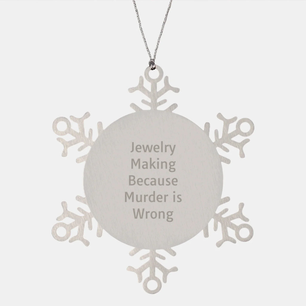 Funny Jewelry Making Snowflake Ornaments for Women Friends Family Unique Gift Ideas Christmas Unique Presents
