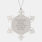 Microbiologist Snowflake Ornament for Kids Treasure Christmas Gift - Image 1