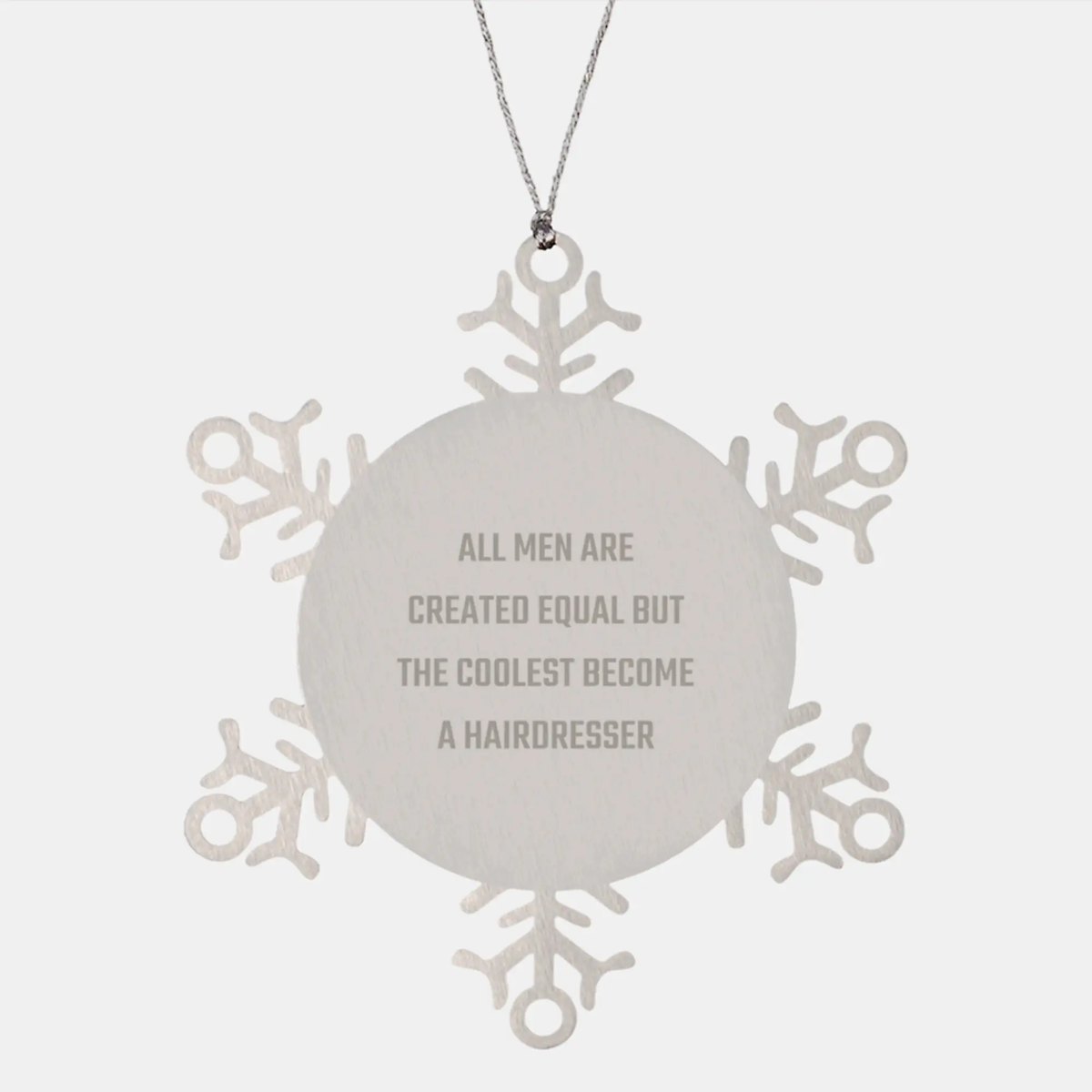 Essential Christmas Ornament for Neighbors Funny Hairdresser Quote Gift - Image 1