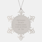 Oral Surgeon Snowflake Ornament Keepsake for Him Christmas Gift - Image 1