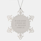 Italian Greyhound Dog Gifts, Funny Quote Snowflake Ornament, Gifts from Friends, Gifts for Italian Greyhound Dog, Christmas Unique Gifts