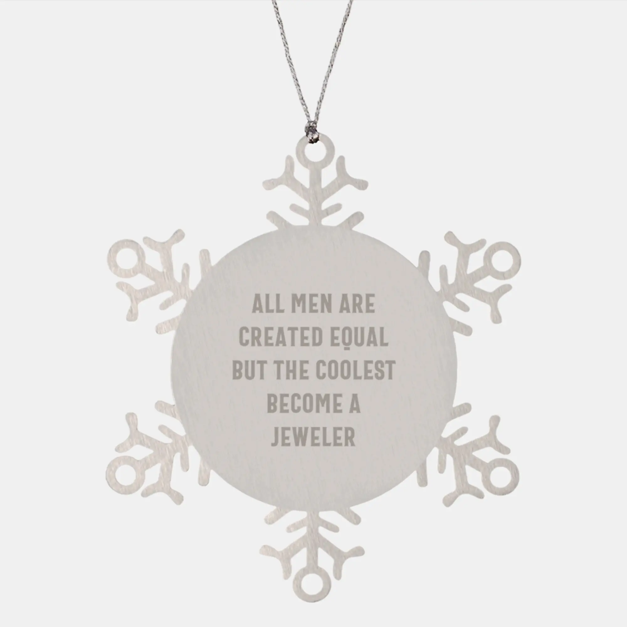Jeweler Snowflake Ornament Keepsake for Him Christmas Gift - Image 1