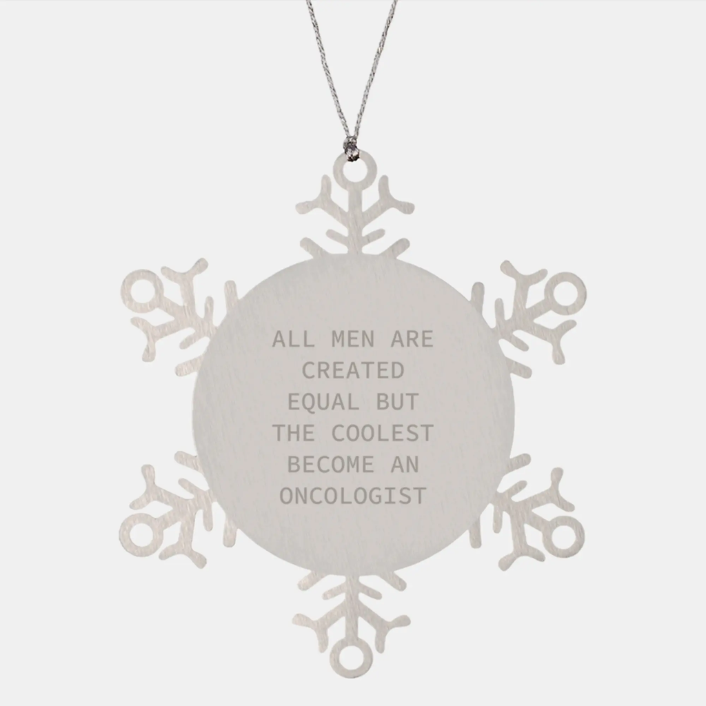 Oncologist Snowflake Ornament Keepsake for Him Christmas Gift - Image 1
