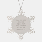 Oncologist Snowflake Ornament Keepsake for Him Christmas Gift - Image 1
