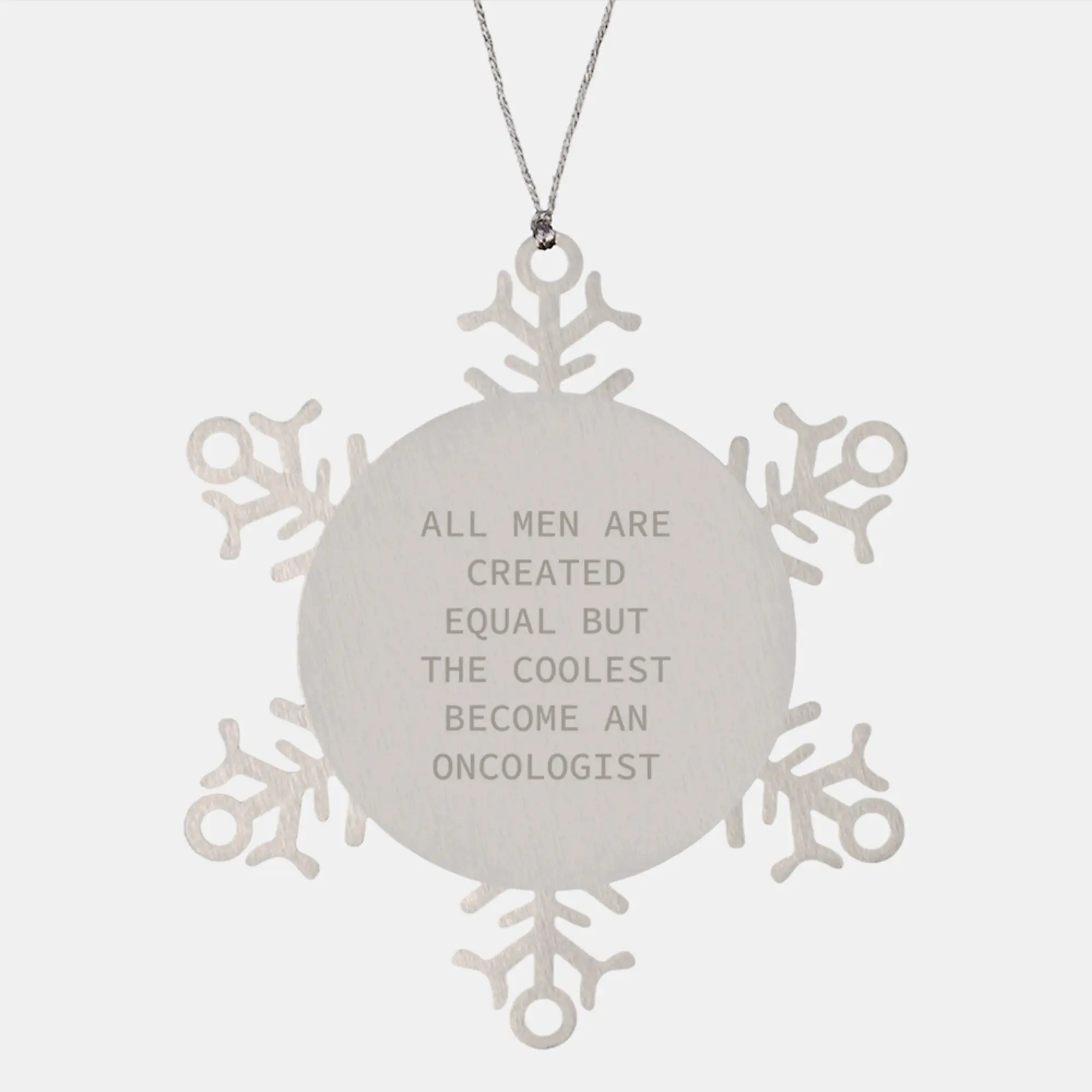 Oncologist Snowflake Ornament Keepsake for Him Christmas Gift - Image 1