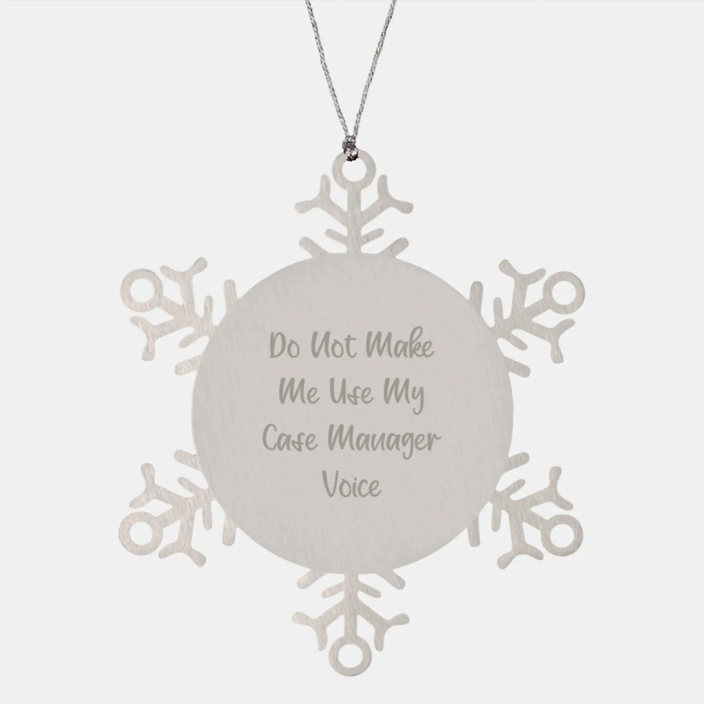 Christmas Gift for Her Case Manager Snowflake Ornament Present - Image 1
