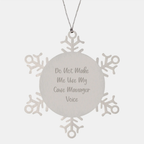 Christmas Gift for Her Case Manager Snowflake Ornament Present - Image 1