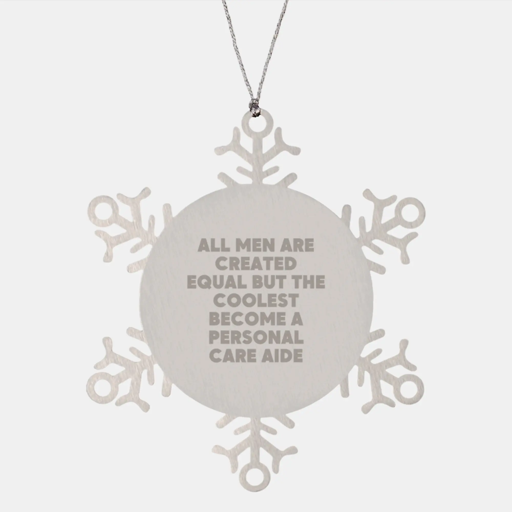Funny Snowflake Ornament Gifts for Personal Care Aide Enthusiasts from Family, Unique Christmas Unique Gifts for Men, Women, Coworkers, Friends - Image 1