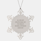 Christmas Gift Surprise for Teens Physician Assistant Snowflake Ornament - Image 1