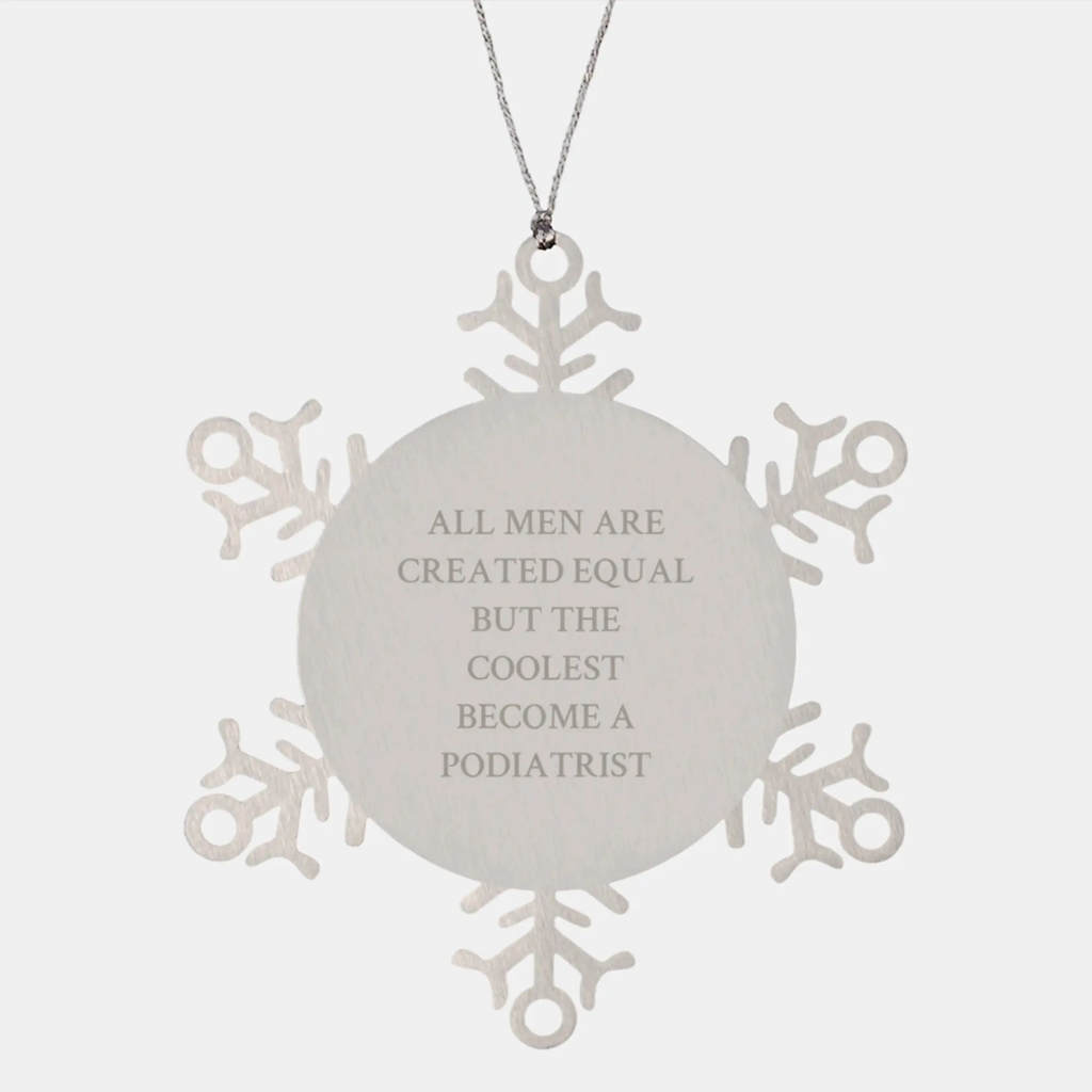Podiatrist Keepsake Snowflake Ornament for Him Christmas Gift - Image 1