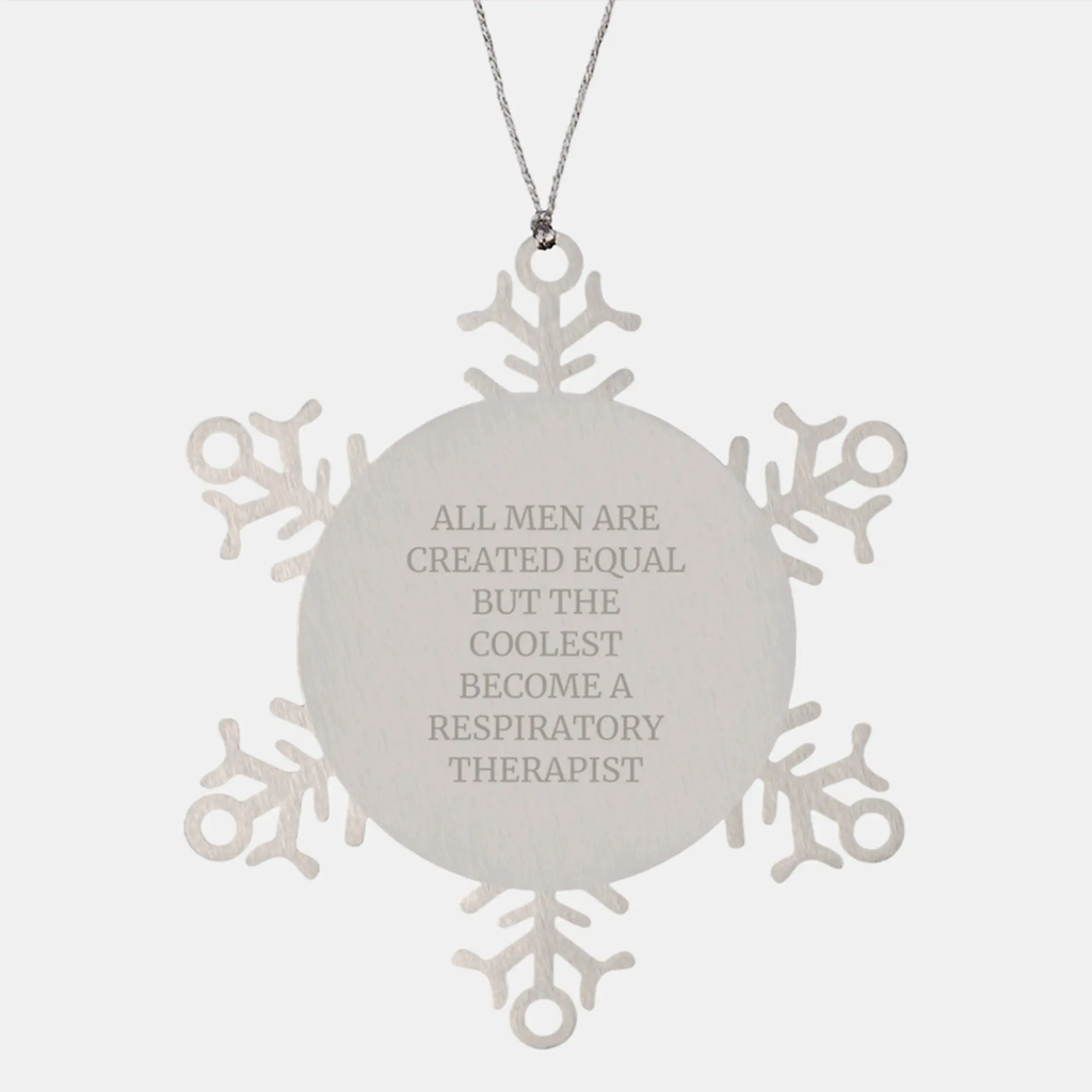 Witty Christmas Ornament Gift for Friends - Respiratory Therapist - Image 1